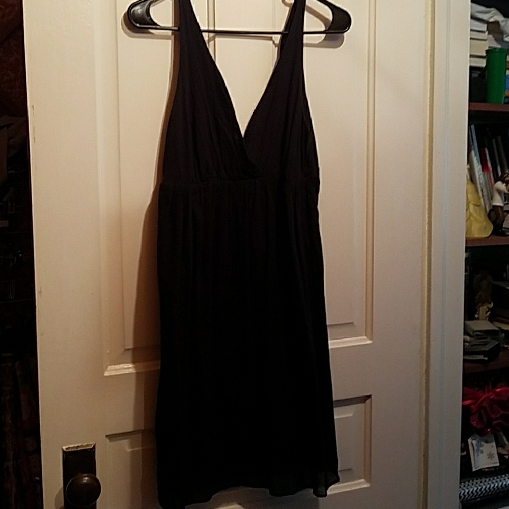 Old Navy beach chic black dress.  Cotton.